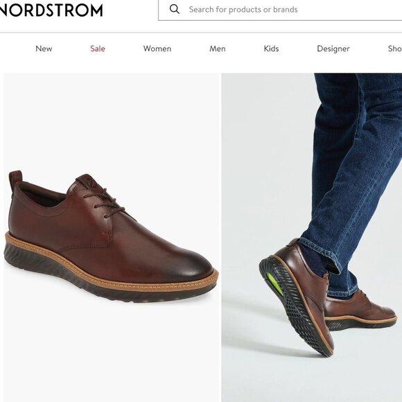 Ecco Other - Ecco ST.1 Hybrid Plain Toe Derby (Men)Cognac Leather 14..14.5 US